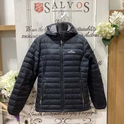 Kathmandu Brand! 550 DUCKDOWN FILL POWER!! SOLD AS IS! Womens  Size 14 Hooded Jacket / Puffer Jacket Black  