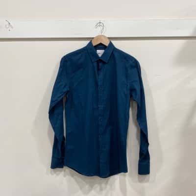 Yd. Mens  Size XXS Long Sleeve Shirt Blue 