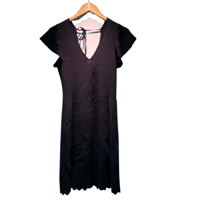 Forever New Womens  Size 8 Midi Dress Black  