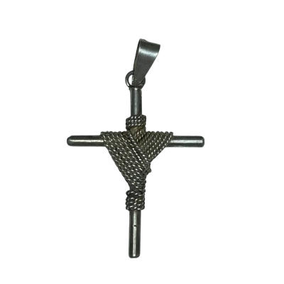 Womens Cross Style Pendant Sterling Silver 925