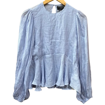 Minkpink Blue Balloon Sleeve Blouse Size XS 
