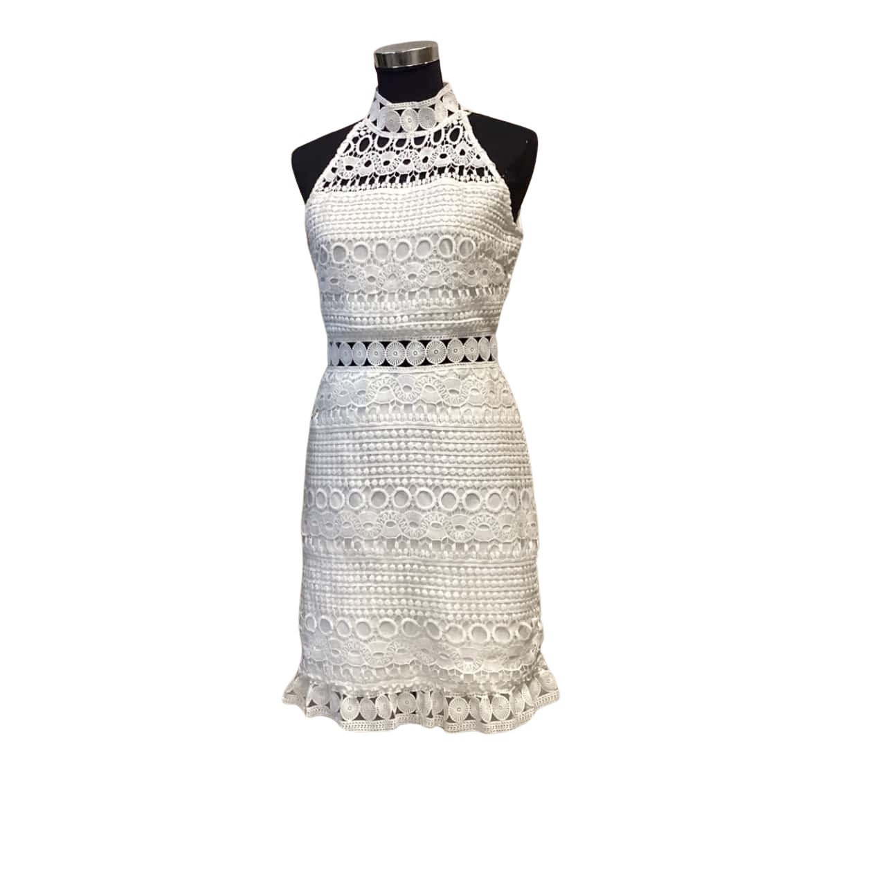 Whyte Valentyne Womens Size 10 Cocktail Dress / Sleeveless Dress White (s)