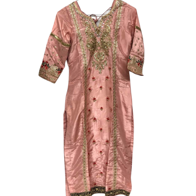  Womens  Size S Kaftan / Mid length Sleeve Dress Pink  