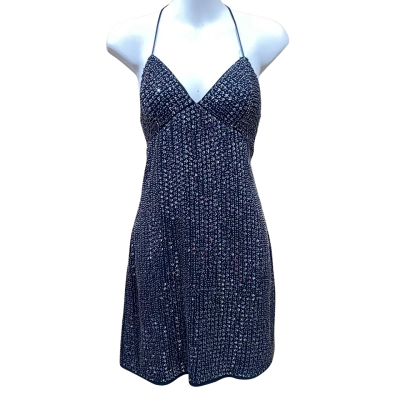Bardot Black Sequin Cocktail Dress Size 8