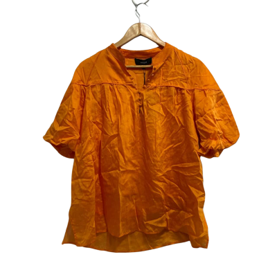Basque Womens Size 12 Orange Blouse Top