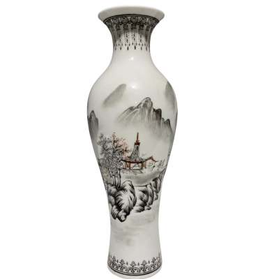 Vintage Chinese porcelain vase hand painted 
