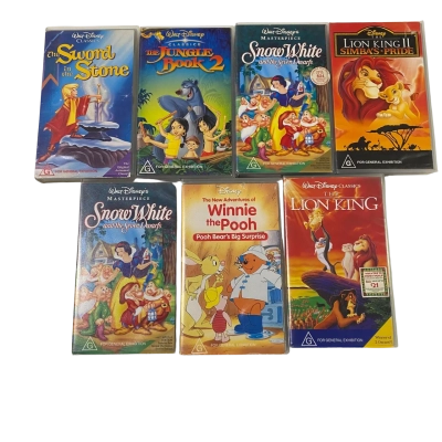 Disney VHS Collection 7 Films 