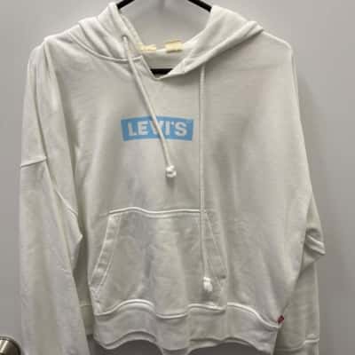 Levis Womens  Size L Hoodie White 