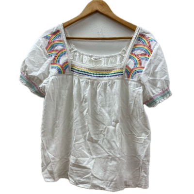 Sugarhill Womens Top Size 16 Multicoloured / White with Embroidered Details