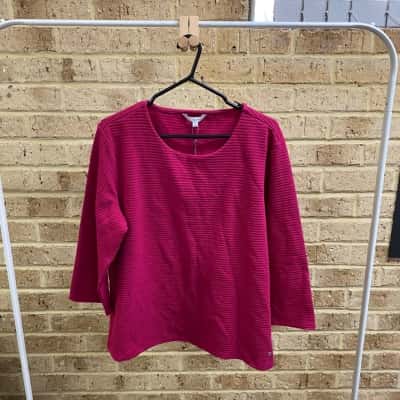 W. Lane Womens  HIGH NECK TEXT TOP Size XL 