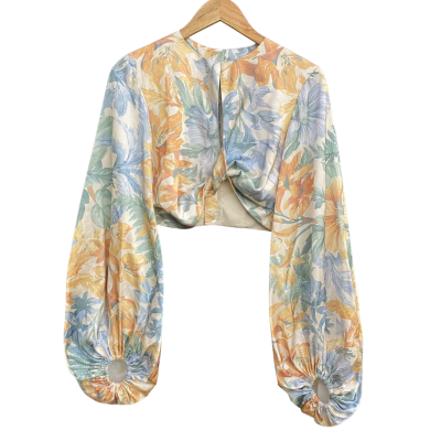 Significant Other Mimi Top in Island Bouquet Womens Size 8 Floral