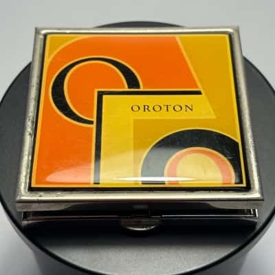 Vtg. Oroton Dual Mirror Compact with an Art Deco Design 