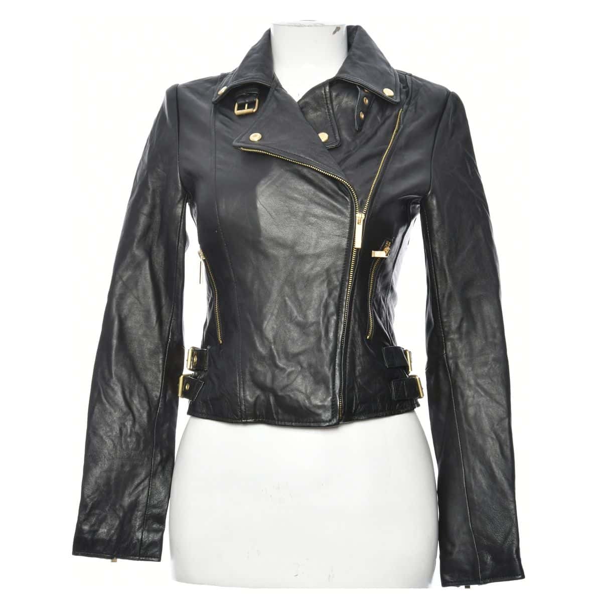 Victoria's Secret Women's Size XS Leather Jacket Black (s)