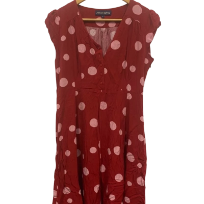 Princess Highway Womens  Size 12 Mini Dress Pink  / Polka Dot / Red 