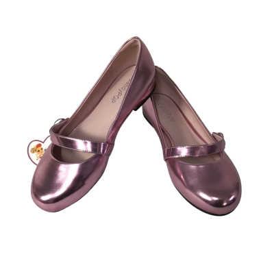 Candy Pop Womens Size 7 Metallic Pink "Funhouse" Flats Shoes (new)