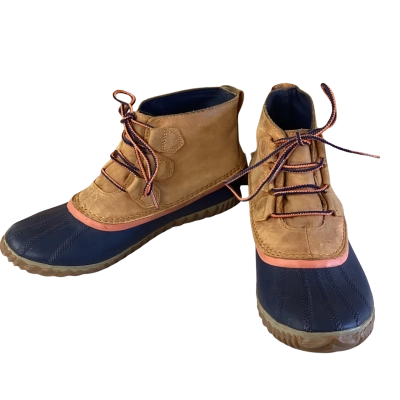 SOREL Out ‘N About Handcrafted Leather Waterproof Duck Boots US 8.5 