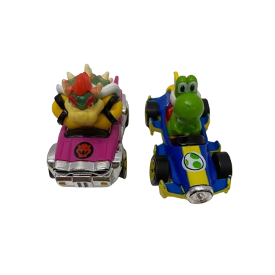 Hot Wheels Mario Kart Pair - Bowser & Yoshi