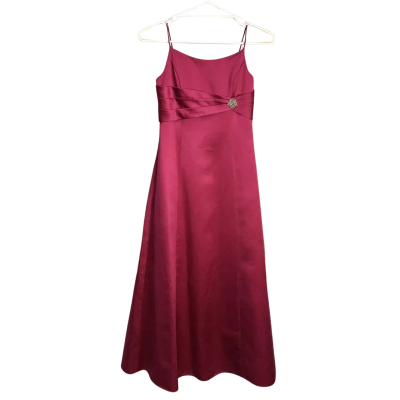 David's Bridal Womens  Size 14 Long Pink Bridesmaid  
