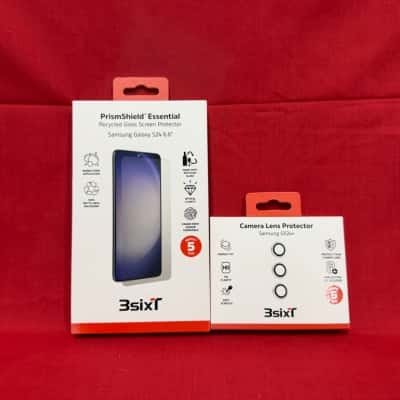 3sixT Prism Shield Essential Glass Screen Protector & Camera Lens Protector – Samsung Galaxy S24+