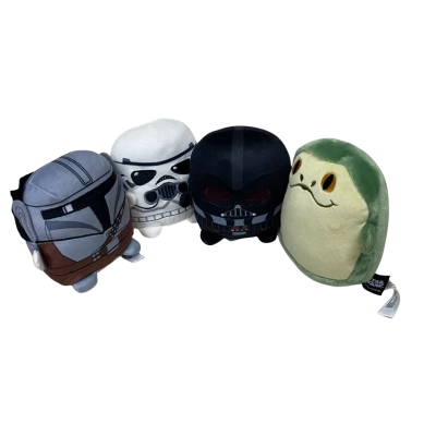 4 Star Wars collectable stuffies 