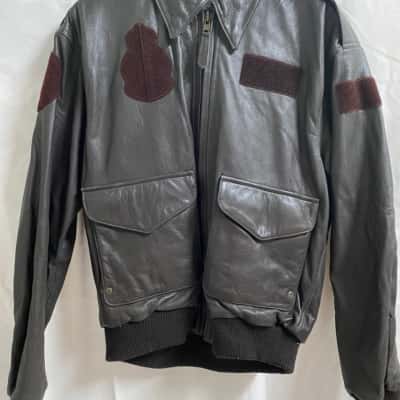  Mens Size XL Leather Jacket Black  