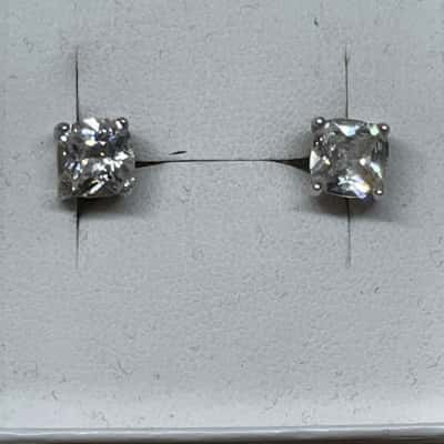  Womens Earrings Silver 925 clear stones 