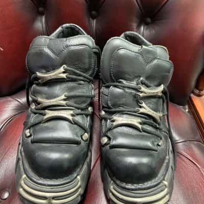 New Rock Spain Mens Size 42 Black Boots