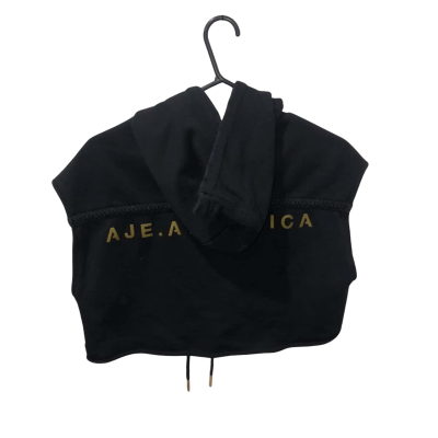 AJE Athletica Black Cropped Jumper  Size 8   