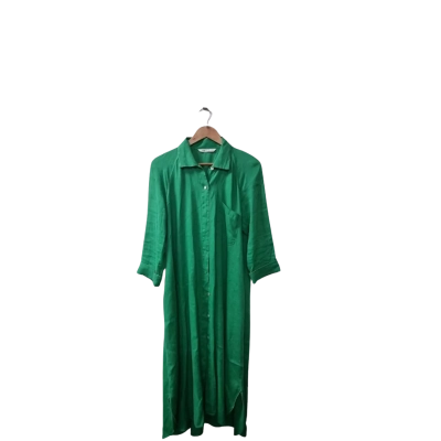 Zara Women's Size S Green Long Sleeve Dress 