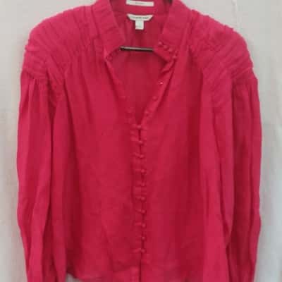Country Road Womens  Size 6 Long Sleeve Top Pink  