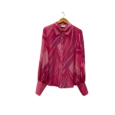 RUNAWAY the label Womens Blouse Pattern / Pink  / White 