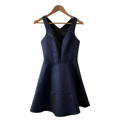 Express Womens  Size 6 Midi Dress Blue 