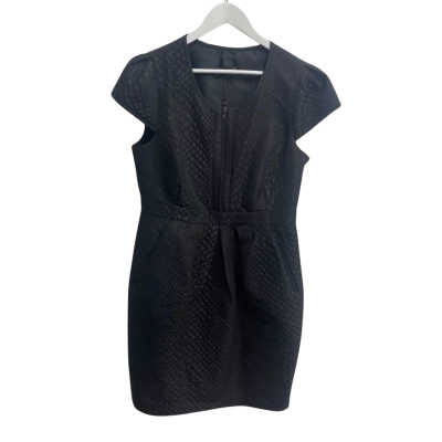 Jayson Brunsdon Women Size 14 Short Sleeve Dress  Black  