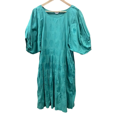 Gorman Green Polka Dot Puff Sleeve Dress Size 8