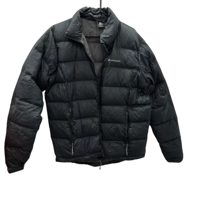 Macpac Mens Size S ' Halo' Puffer Black Jacket - Duck Down and Feather