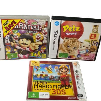 3x Nintendo DS Games