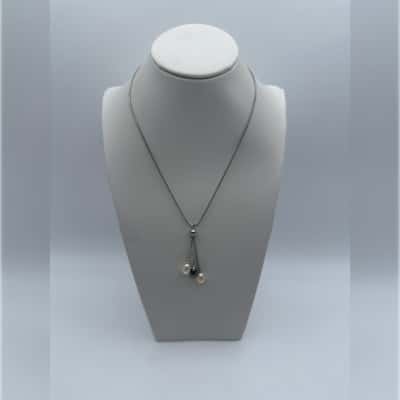  Beautiful Triple Drop Pearl Necklace