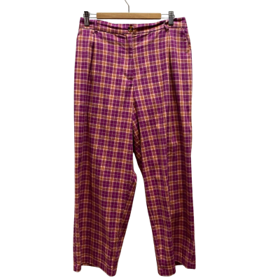 Princess Highway Womens  Size 14 Pink Check Pants 
