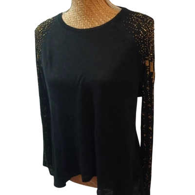 Sass & Bide Womens  Size XXS Long Sleeve Top Black  