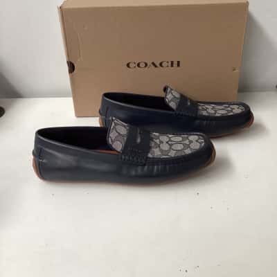 NEW- Coach midnight navy Mens  Size 11 loafers 