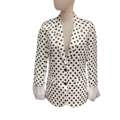 Five Paddington Size S Blazer Black  / Polka Dot / White 