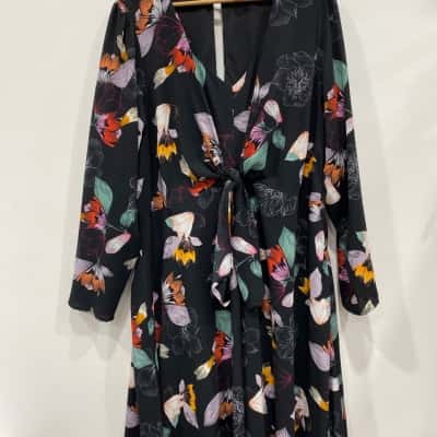 City Chic Womens  Size L Long Sleeve Dress Black  / Green / Orange / Pink  / Red / White 