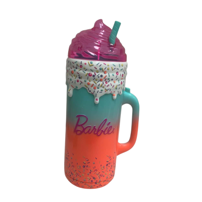 Barbie Orange and Blue Toy Bottle