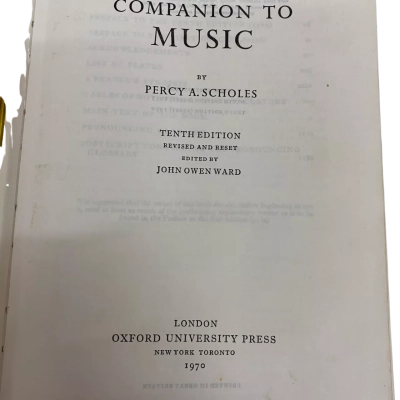 The Oxford Companion to Music