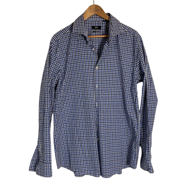 Hugo Boss  Size 44 Long Sleeve Checked Shirt Mens