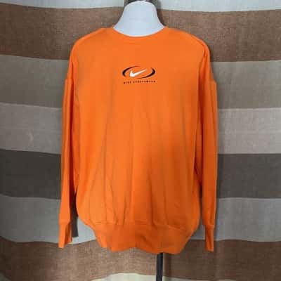 Nike Mens  Size M Jumper Burnt Orange 