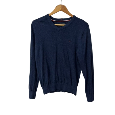 Tommy Hilfiger Mens  Size S V-Neck Jumper Blue 