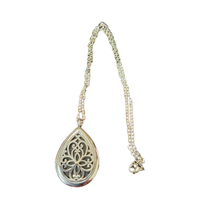  WomensStainless Steel Essential Oil Necklace 