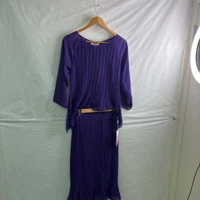 Vivid Womens  Size 14 Purple Blouse & Skirt