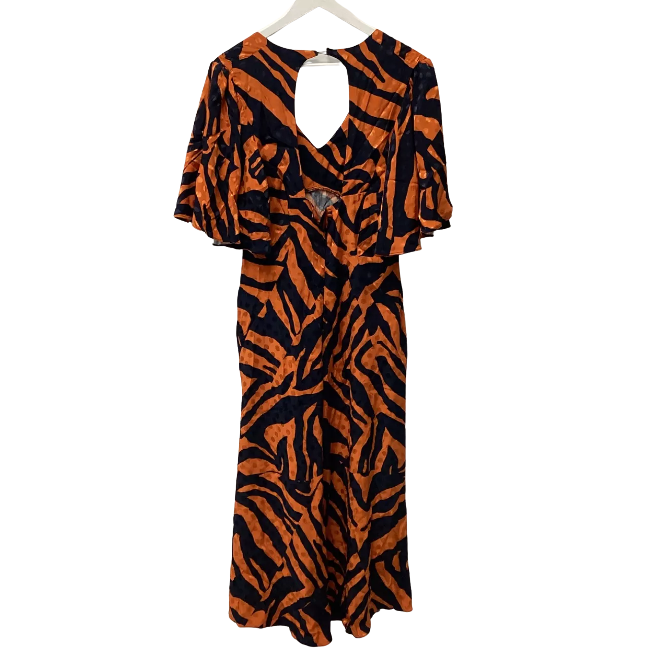 orange and black striped dress ADRIANA LONG SLEEVE MINI DRESS main image 0